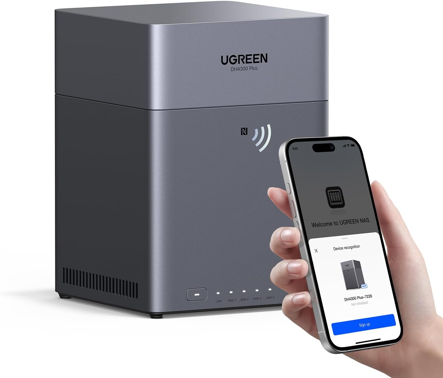 UGREEN 65651 NASync DH4300 Plus | 4-Bay NAS with 2.5 GbE LAN Port